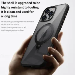 Phone Case For iPhone 16 15 14 Pro Max Plus 13 12 Pro Max Back Cover Magnetic Support Wireless Charging Shockproof Retro TPU PC