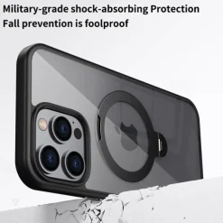 Phone Case For iPhone 16 15 14 Pro Max Plus 13 12 Pro Max Back Cover Magnetic Support Wireless Charging Shockproof Retro TPU PC