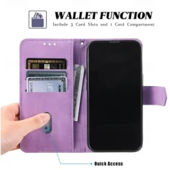 Phone Case For iPhone 16 15 14 Pro Max Plus 13 12 11 Pro Max Mini Back Cover with Stand Holder with Wrist Strap Card Slot Retro TPU PU Leather