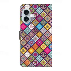 Phone Case For iPhone 16 15 14 Pro Max Plus 13 12 11 Pro Max Mini Back Cover with Stand Holder Shockproof Retro PU Leather