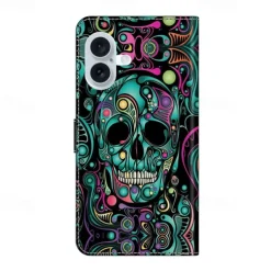 Phone Case For iPhone 16 15 14 Pro Max Plus 13 12 11 Pro Max Mini Back Cover with Stand Holder Shockproof Retro PU Leather