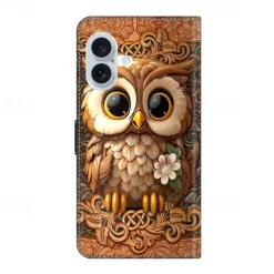 Phone Case For iPhone 16 15 14 Pro Max Plus 13 12 11 Pro Max Mini Back Cover with Stand Holder Shockproof Retro PU Leather