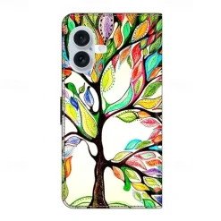 Phone Case For iPhone 16 15 14 Pro Max Plus 13 12 11 Pro Max Mini Back Cover with Stand Holder Shockproof Retro PU Leather