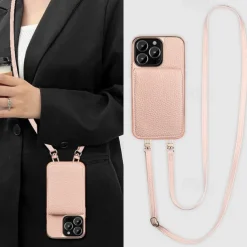 Phone Case For iPhone 16 15 14 Pro Max Plus 13 Pro Max Back Cover with Stand Holder Magnetic with Lanyard Retro Plating PU Leather