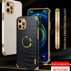 Phone Case For iPhone 16 15 14 Pro Max Plus 13 12 11 Pro Max Mini Back Cover Shockproof TPU PU Leather