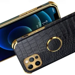 Phone Case For iPhone 16 15 14 Pro Max Plus 13 12 11 Pro Max Mini Back Cover Shockproof TPU PU Leather