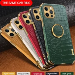 Phone Case For iPhone 16 15 14 Pro Max Plus 13 12 11 Pro Max Mini Back Cover Shockproof TPU PU Leather