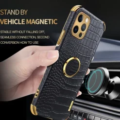 Phone Case For iPhone 16 15 14 Pro Max Plus 13 12 11 Pro Max Mini Back Cover Shockproof TPU PU Leather