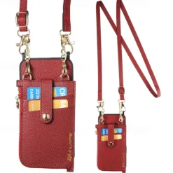 Phone Case For iPhone 16 15 14 Pro Max Plus 13 12 Pro Max Wallet Case Detachable Zipper with Lanyard Heart Retro TPU PU Leather