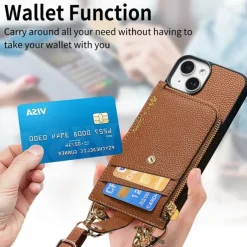 Phone Case For iPhone 16 15 14 Pro Max Plus 13 12 Pro Max Wallet Case Detachable Zipper with Lanyard Heart Retro TPU PU Leather