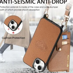 Phone Case For iPhone 16 15 14 Pro Max Plus 13 12 Pro Max Wallet Case Detachable Zipper with Lanyard Heart Retro TPU PU Leather