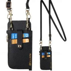 Phone Case For iPhone 16 15 14 Pro Max Plus 13 12 Pro Max Wallet Case Detachable Zipper with Lanyard Heart Retro TPU PU Leather