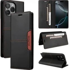 Phone Case For iPhone 16 15 14 Pro Max Plus 13 12 11 Pro Max Flip Cover with Stand Holder Card Slot Shockproof Retro TPU PU Leather