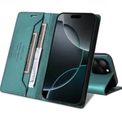 Phone Case For iPhone 16 15 14 Pro Max Plus 13 12 11 Pro Max Flip Cover with Stand Holder Card Slot Shockproof Retro TPU PU Leather