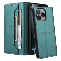 Phone Case For iPhone 16 15 14 Pro Max Plus 13 12 11 Pro Max Flip Cover with Stand Holder Card Slot Shockproof Retro TPU PU Leather