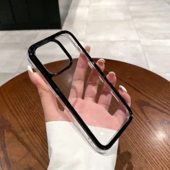 Phone Case For iPhone 16 15 14 Pro Max Plus 15 14 Pro Max 13 Pro Max Back Cover Transparent Shockproof TPU Acrylic