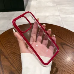 Phone Case For iPhone 16 15 14 Pro Max Plus 15 14 Pro Max 13 Pro Max Back Cover Transparent Shockproof TPU Acrylic