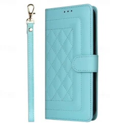 Phone Case For iPhone 16 15 14 Pro Max Plus 13 12 11 Pro Max Flip Cover with Stand Holder with Wrist Strap Card Slot Retro TPU PU Leather