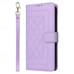 Phone Case For iPhone 16 15 14 Pro Max Plus 13 12 11 Pro Max Flip Cover with Stand Holder with Wrist Strap Card Slot Retro TPU PU Leather