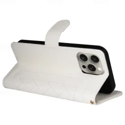 Phone Case For iPhone 16 15 14 Pro Max Plus 13 12 11 Pro Max Flip Cover with Stand Holder with Wrist Strap Card Slot Retro TPU PU Leather