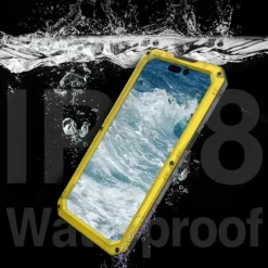 Phone Case For iPhone 16 15 14 Pro Max Plus 16e 13 12 Pro Max Mini Waterproof Case Detachable with Lanyard Shockproof PET Aluminum Alloy Silicone