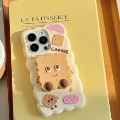 Phone Case For iPhone 16 15 14 Pro Max Plus 13 12 Pro Max Back Cover with Stand Holder Shockproof Retro Silicone