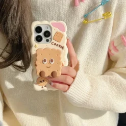 Phone Case For iPhone 16 15 14 Pro Max Plus 13 12 Pro Max Back Cover with Stand Holder Shockproof Retro Silicone