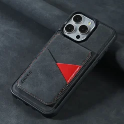 Phone Case For iPhone 16 15 14 Pro Max Plus 13 Pro Max Back Cover with Stand Holder Detachable Magnetic Retro TPU PU Leather