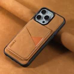 Phone Case For iPhone 16 15 14 Pro Max Plus 13 Pro Max Back Cover with Stand Holder Detachable Magnetic Retro TPU PU Leather