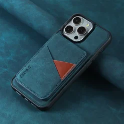 Phone Case For iPhone 16 15 14 Pro Max Plus 13 Pro Max Back Cover with Stand Holder Detachable Magnetic Retro TPU PU Leather