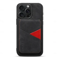 Phone Case For iPhone 16 15 14 Pro Max Plus 13 Pro Max Back Cover with Stand Holder Detachable Magnetic Retro TPU PU Leather