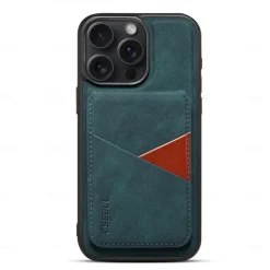 Phone Case For iPhone 16 15 14 Pro Max Plus 13 Pro Max Back Cover with Stand Holder Detachable Magnetic Retro TPU PU Leather