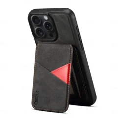 Phone Case For iPhone 16 15 14 Pro Max Plus 13 Pro Max Back Cover with Stand Holder Detachable Magnetic Retro TPU PU Leather