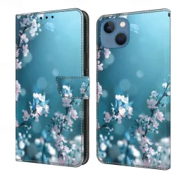 Phone Case For iPhone 16 15 14 Pro Max Plus 13 12 11 Pro Max Mini Wallet Case Flip Cover with Stand Holder Magnetic Card Slot Butterfly Flower Flower Floral TPU PU Leather