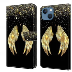 Phone Case For iPhone 16 15 14 Pro Max Plus 13 12 11 Pro Max Mini Wallet Case Flip Cover with Stand Holder Magnetic Card Slot Butterfly Flower Flower Floral TPU PU Leather