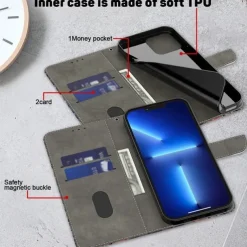 Phone Case For iPhone 16 15 14 Pro Max Plus 13 12 11 Pro Max Mini Wallet Case Flip Cover with Stand Holder Magnetic Card Slot Butterfly Flower Flower Floral TPU PU Leather