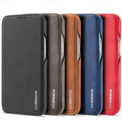 Phone Case For iPhone 17 Pro Max 17 Air 16 15 14 Pro Max Plus 13 12 11 Pro Max Mini Flip Cover Card Slot Shockproof Retro TPU PU Leather