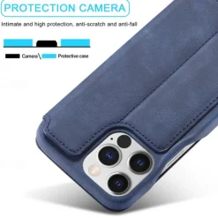 Phone Case For iPhone 17 Pro Max 17 Air 16 15 14 Pro Max Plus 13 12 11 Pro Max Mini Flip Cover Card Slot Shockproof Retro TPU PU Leather