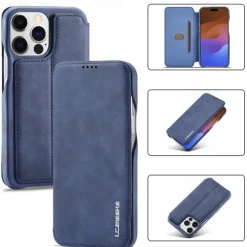 Phone Case For iPhone 17 Pro Max 17 Air 16 15 14 Pro Max Plus 13 12 11 Pro Max Mini Flip Cover Card Slot Shockproof Retro TPU PU Leather