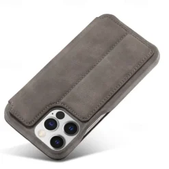 Phone Case For iPhone 17 Pro Max 17 Air 16 15 14 Pro Max Plus 13 12 11 Pro Max Mini Flip Cover Card Slot Shockproof Retro TPU PU Leather