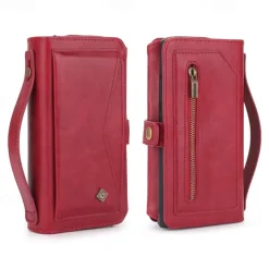 Phone Case For iPhone 17 Pro Max 17 Air 16 15 14 Pro Max Plus 13 12 11 Pro Max Mini Back Cover Wallet Case Magnetic Zipper Card Slot Retro TPU PU Leather