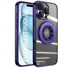 Phone Case For iPhone 17 Pro Max 17 Air 16 15 14 Pro Max Plus 13 12 11 Pro Max Back Cover with Stand Holder Magnetic Support Wireless Charging Retro TPU PC