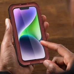 Phone Case For iPhone 17 Pro Max 17 Air 16 15 14 Pro Max Plus 13 Pro Max Heavy Duty Waterproof Case With Magsafe Full Body Protective Support Wireless Charging with Wrist Strap Aluminum Alloy PC