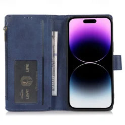 Phone Case For iPhone 14 Pro Max Plus 13 12 11 Pro Max Flip Cover with Stand Holder with Wrist Strap Card Slot Retro TPU PU Leather