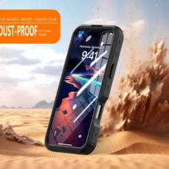 Phone Case For iPhone 16 Pro Max Plus Back Cover Magnetic Support Wireless Charging with Wrist Strap Retro TPU PC