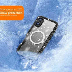 Phone Case For iPhone 16 Pro Max Plus Back Cover Magnetic Support Wireless Charging with Wrist Strap Retro TPU PC