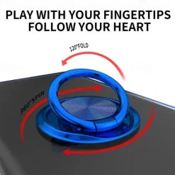 Phone Case For Pixel 9 Pro Pixel 9 Pro XL Pixel 8 Pro Pixel 8 Pixel 9 Pixel 7 Pixel 7 Pro Back Cover Ring Holder Magnetic Shockproof Retro TPU Plating PC