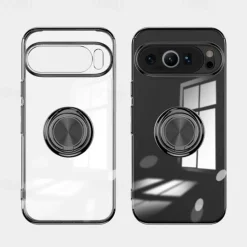 Phone Case For Pixel 9 Pro Pixel 9 Pro XL Pixel 8 Pro Pixel 8 Pixel 9 Pixel 7 Pixel 7 Pro Back Cover Ring Holder Magnetic Shockproof Retro TPU Plating PC