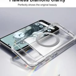 Phone Case For Pixel 9 Pro Pixel 8 Pro Pixel 7 Pro Pixel 9a Back Cover Support Wireless Charging Shockproof TPU PC