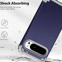 Phone Case For Pixel 9 Pro Pixel 9 Pro XL Pixel 8 Pro Pixel 8 Pixel 7 Pixel 7 Pro Pixel 6 Pixel 6 Pro Back Cover Magnetic Support Wireless Charging Shockproof Retro PC Silicone